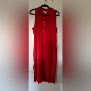 EUC Lilly Pulitzer Reema Polo Midi Dress - XL - Red